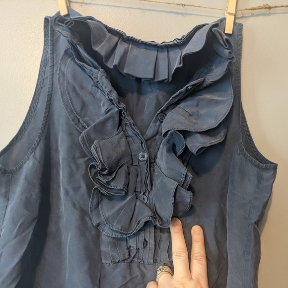 J. Crew Factory 100% Silk Blouse Tank Top Size 6 - Picture 6 of 9
